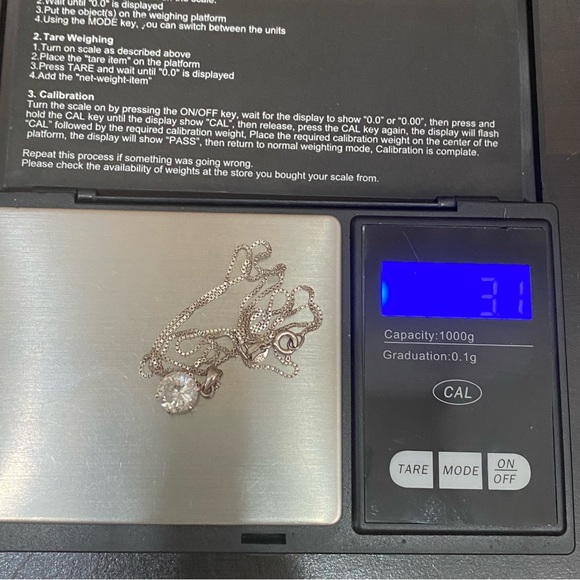 Sterling Silver 925 Necklace & Stud Earrings Set - Picture 11 of 12